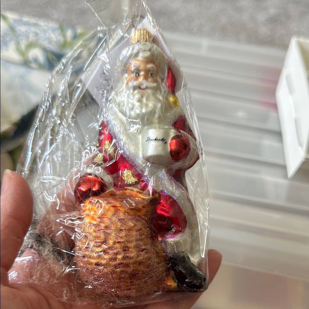 Christopher Radko Festive Santa Ornament - Picture 3 of 4
